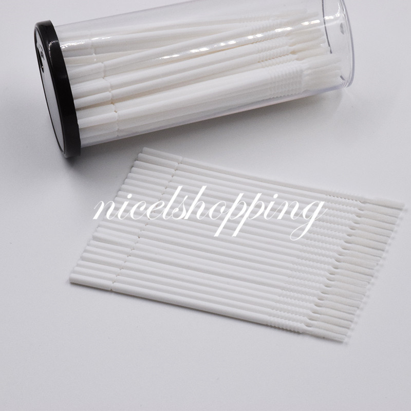 200Pcs Dental Disposable Micro Applicator Brush Bendable Long Cylidner White