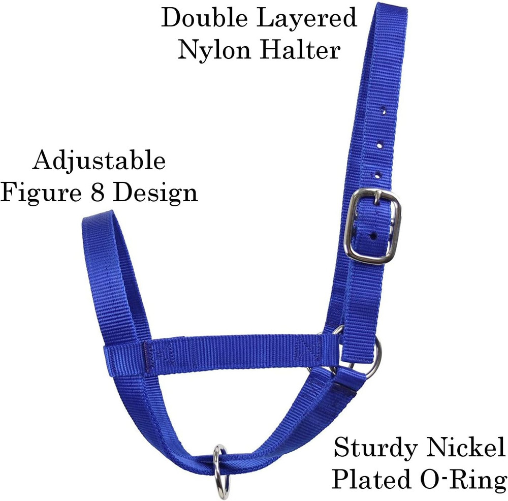 Adjustable Nylon Livestock Cattle Halters