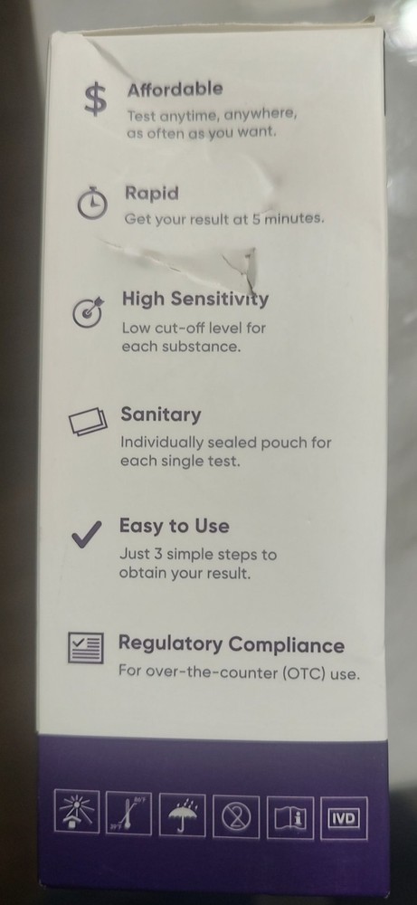 Prime Screen Multi-Panel Urine Test - 5 Tests
