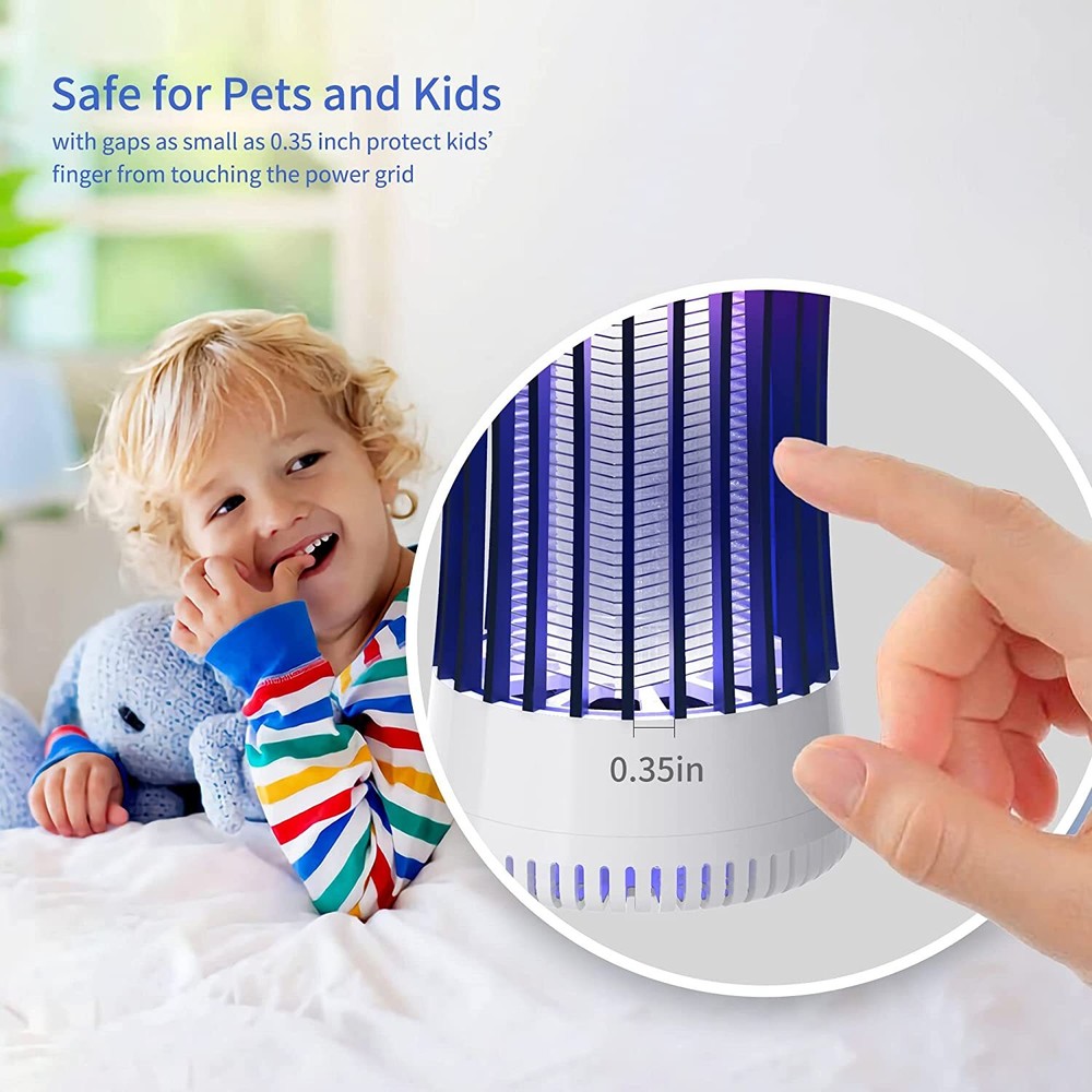 Electric Mosquito Insect Killer Fly Bug Zapper LED Light Trap Pest Control Lamp