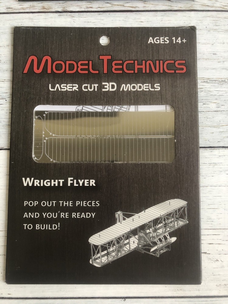 Model Technics Laser Cut 3D Models, 4 Pack. New. Sealed.