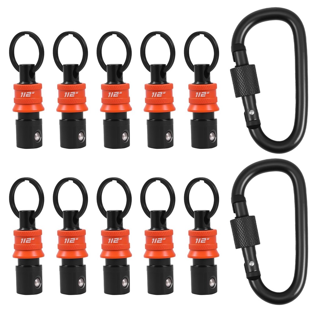 10Pcs Socket Holder Key Chain, Drive Socket Organizer Keychain Quick Release ...