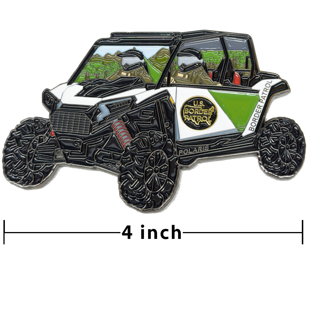 EL18-15 challenge coin for CBP Border Patrol UTV Truck Police Challenge Coin Hon