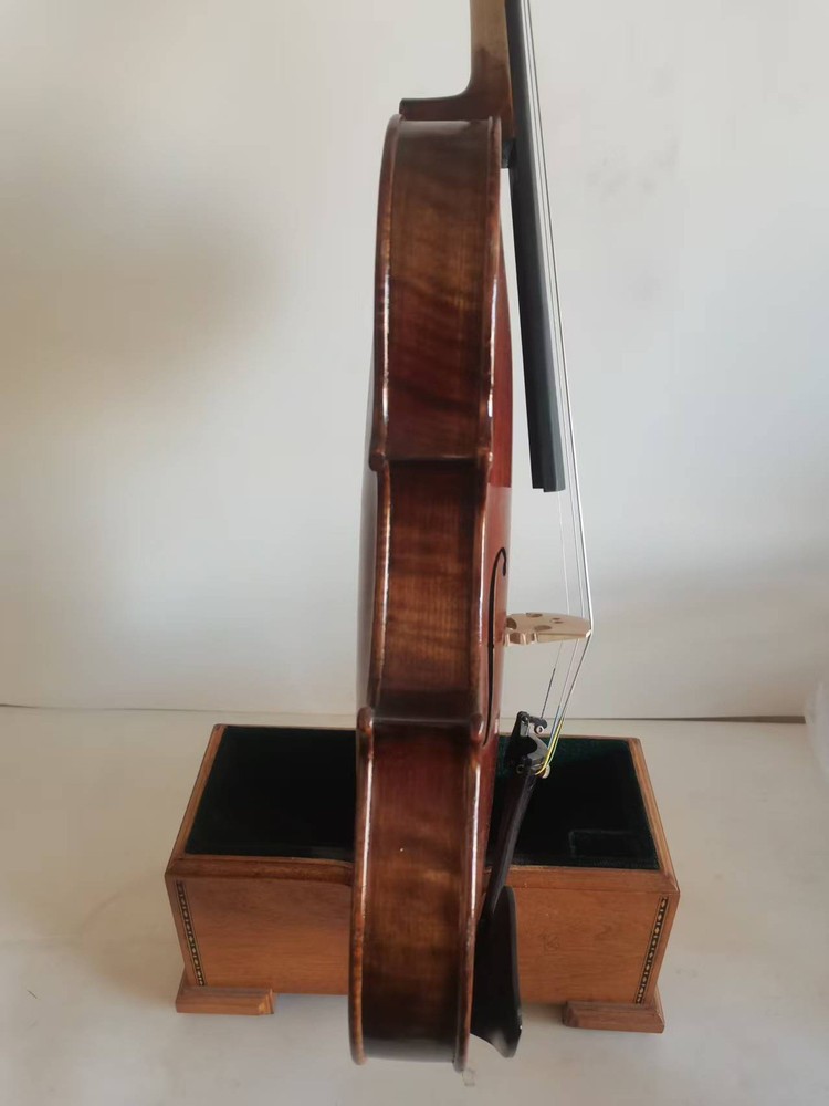 Master 4/4 violin Stradi model 1pc Solid flamed maple back spruce top K3912