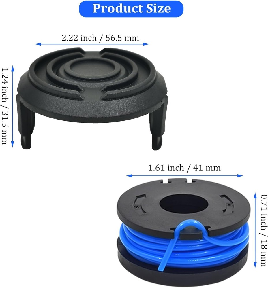 Durable 10Ft Weed Eater String Trimmer Line & Spools for Effortless Lawn Care