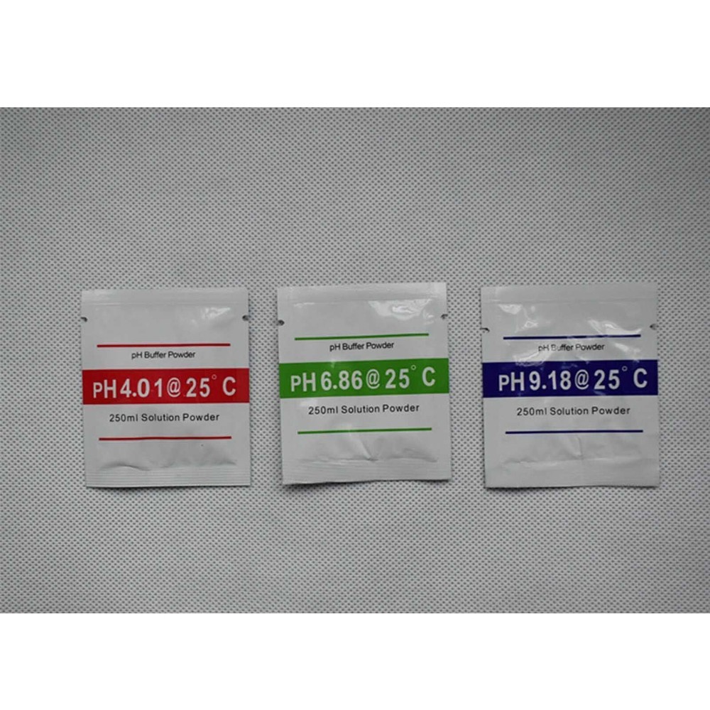 15 PCS PH BUFFER SOLUTION POWDER PRECISE CALIBRATION - pH 4.01 / 6.86 / 9.18 New