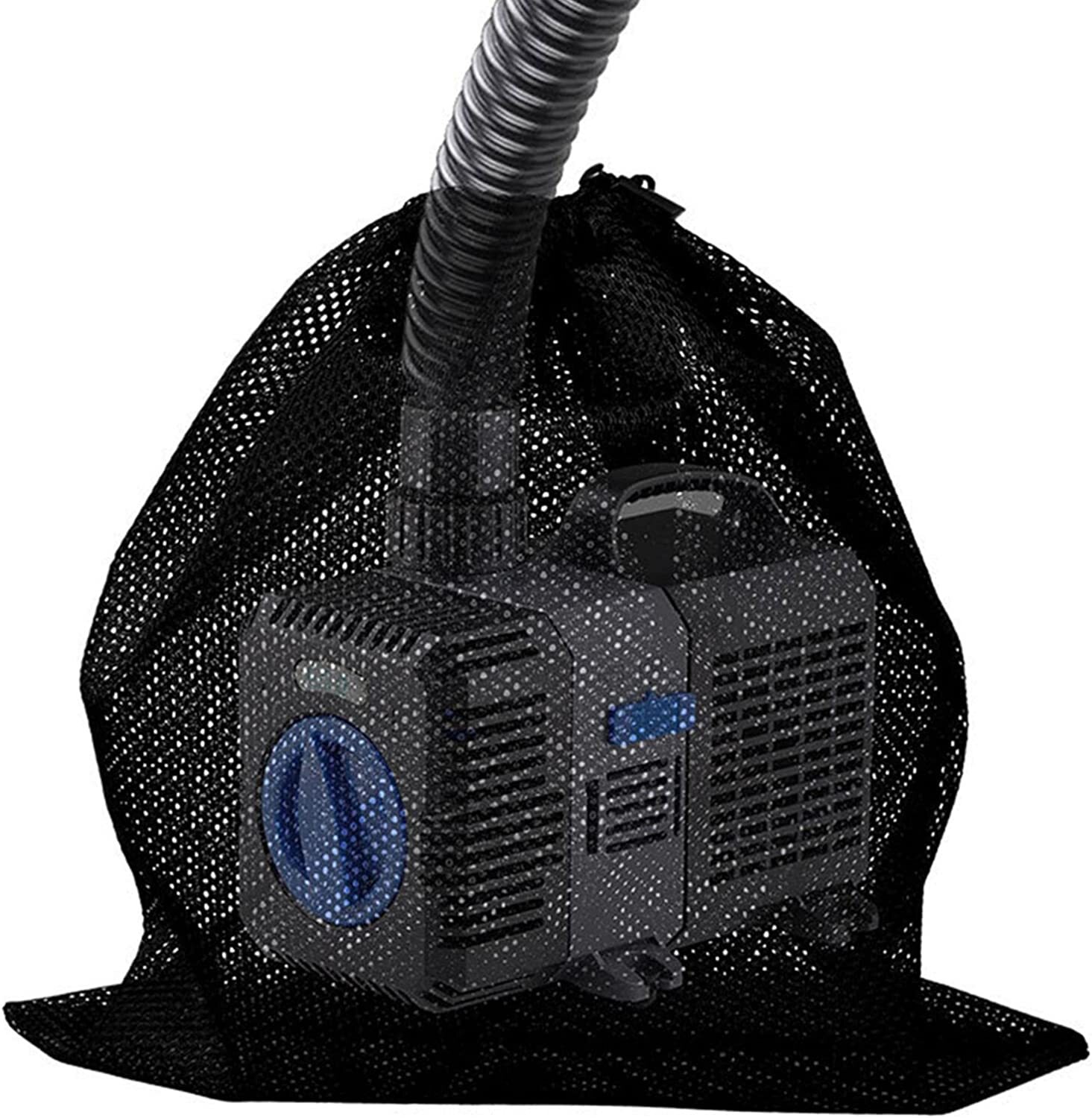 1/4Pc Water Pump Filter Net Tear Resistant Drawstring Pond Pump Barrier Mesh Bag