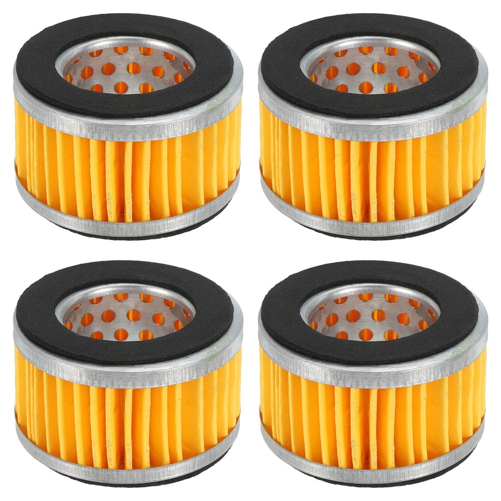 4Pcs 2.6x1.6 Inch Air Compressor Intake Paper Filter Elements Replacement Yellow