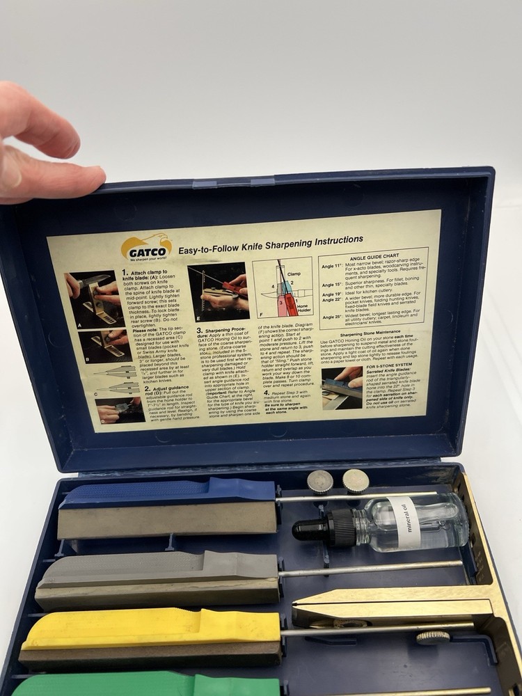 🔪 GATCO Knife Sharpening System – Complete Set with Case