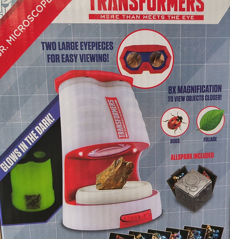 Transformers Jr. Lighted Microscope 8X Magnification New~Sealed