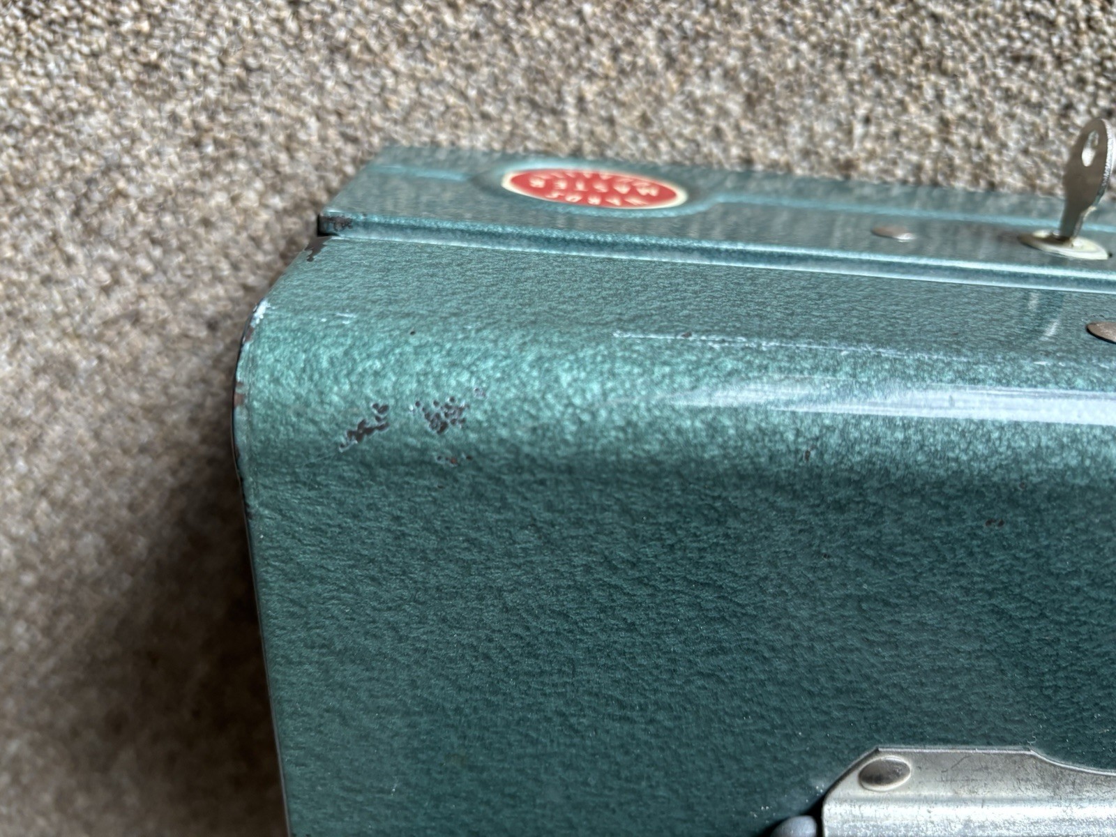 Vintage Green Metal Wards Master Quality 5 Drawer Tackle Box/Cash, Change Tray