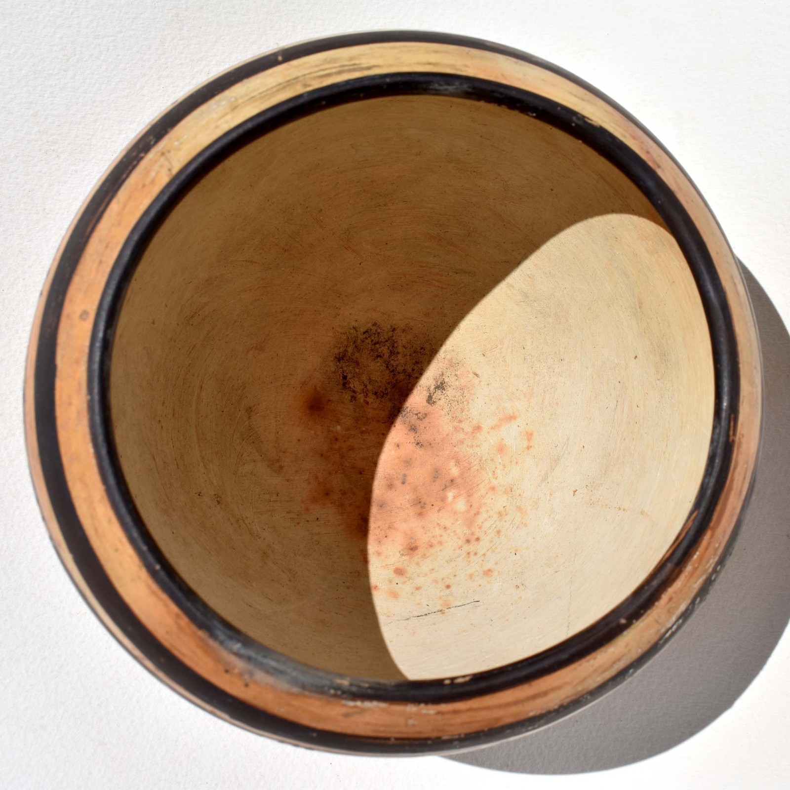 20th C Antique Hopi Sikyatki Revival - Yellow Ware Pot - Polychrome Olla Bowl