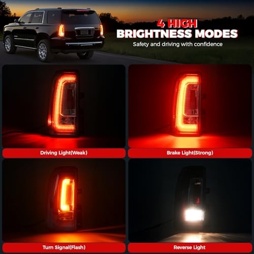 LED Tail Light Assembly Compatible With 2015 2016 2017 2018 Left Driver Side
