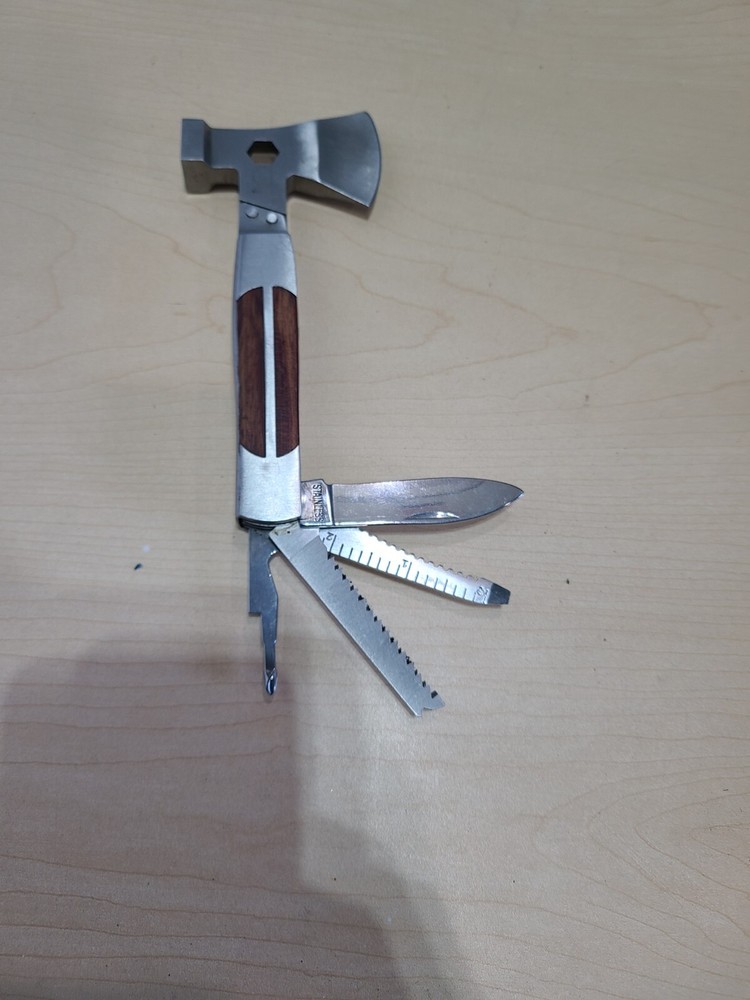 Sheffield Camper Axe-Head Multi Tool, Axe, Hammer, Screwdriver, etc...