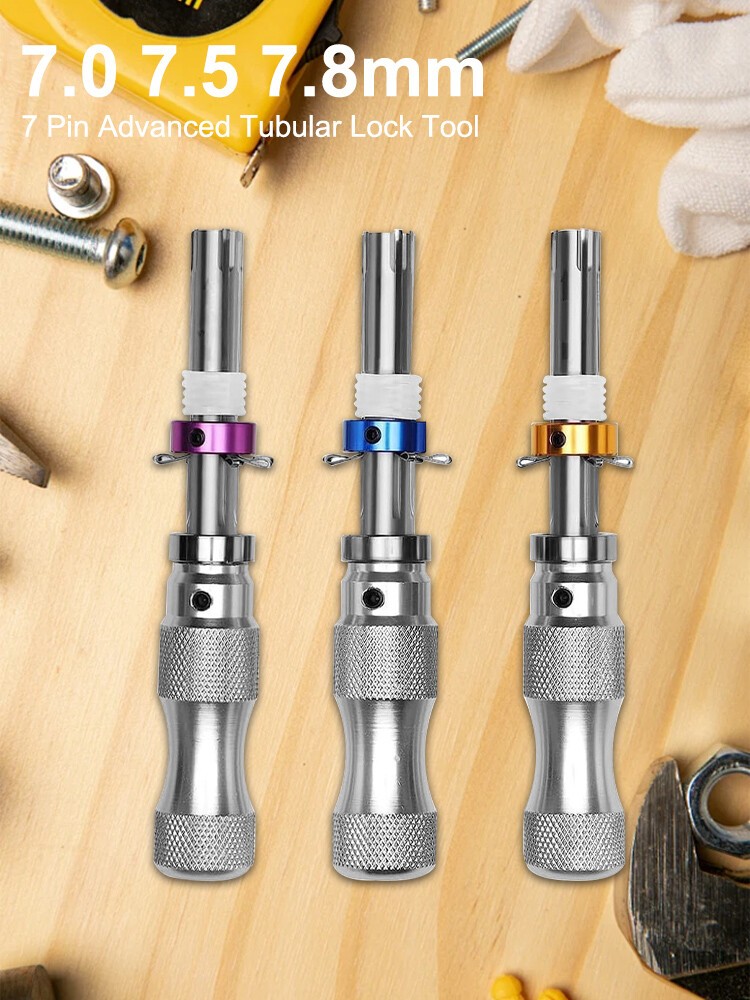 3Pcs/Set Seal/O~Ring Hook Seal Puller 7 Pin Advanced Tubular Lock Puller Tool