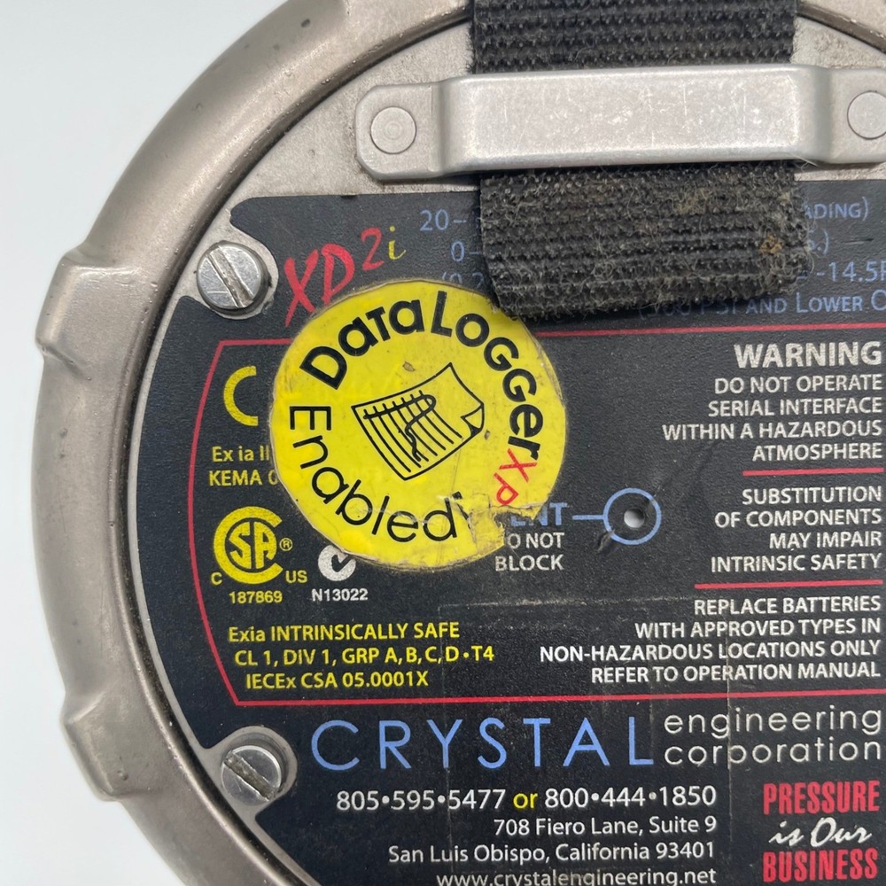 Crystal Engineering XP2i 5000 PSI Digital Test Gauge DataLoggerXP Enabled