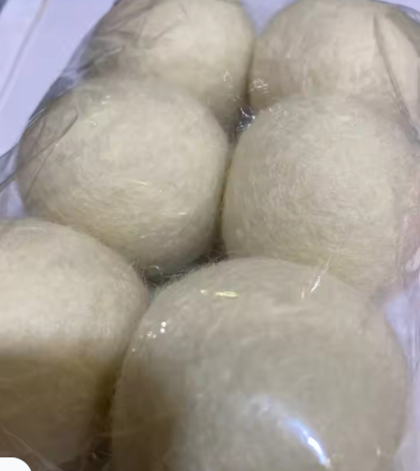 6 Wool Dryer Balls XL Organic Wool Natural Laundry Fabric Softener Antistatic