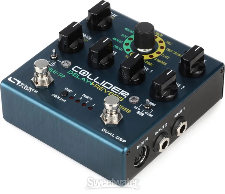 Source Audio Collider Stereo Delay+Reverb Pedal
