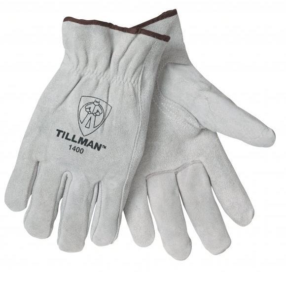 Tillman 1400 White Shoulder Split Cowhide Drivers Gloves Large