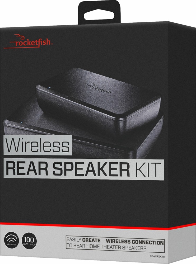Rocketfish- Wireless Rear Speaker Kit - Black