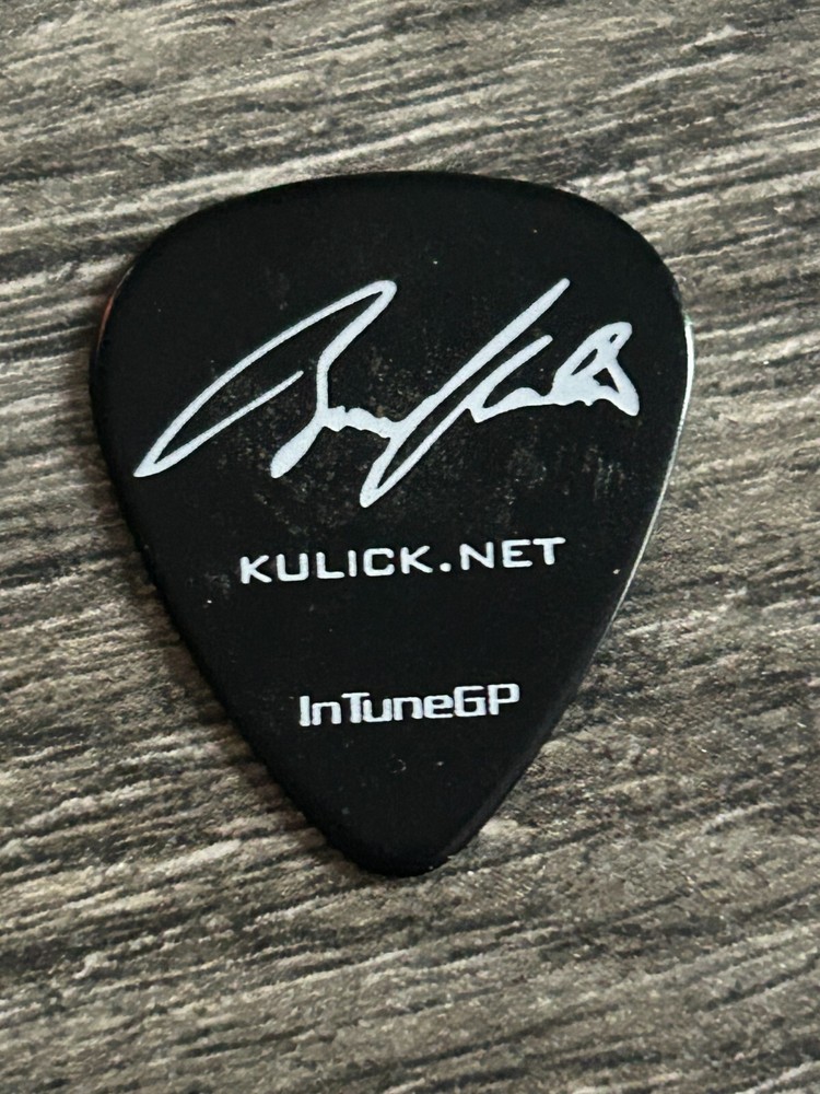Kiss Guitar Pick BRUCE KULICK Grand Funk Black White Vintage Kiss Classic Rock