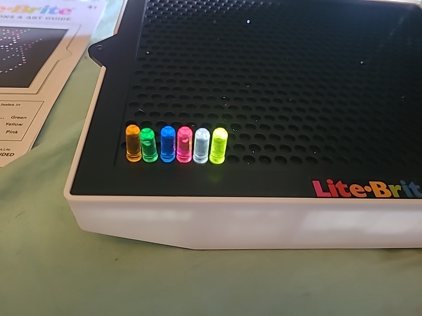 Battery Operated Lite Brite With Original Box
