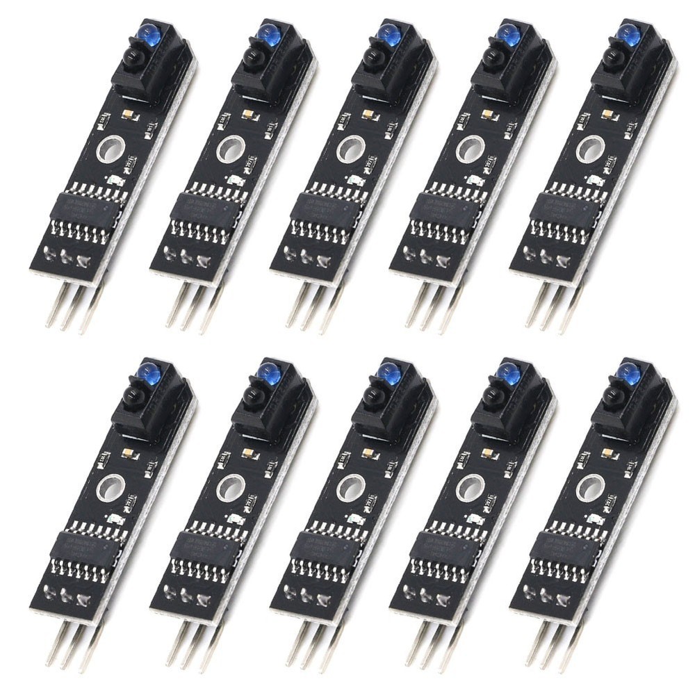 Set of 10 TCRT5000 Infrared Sensor Modules for Obstacle Avoidance and Tracking