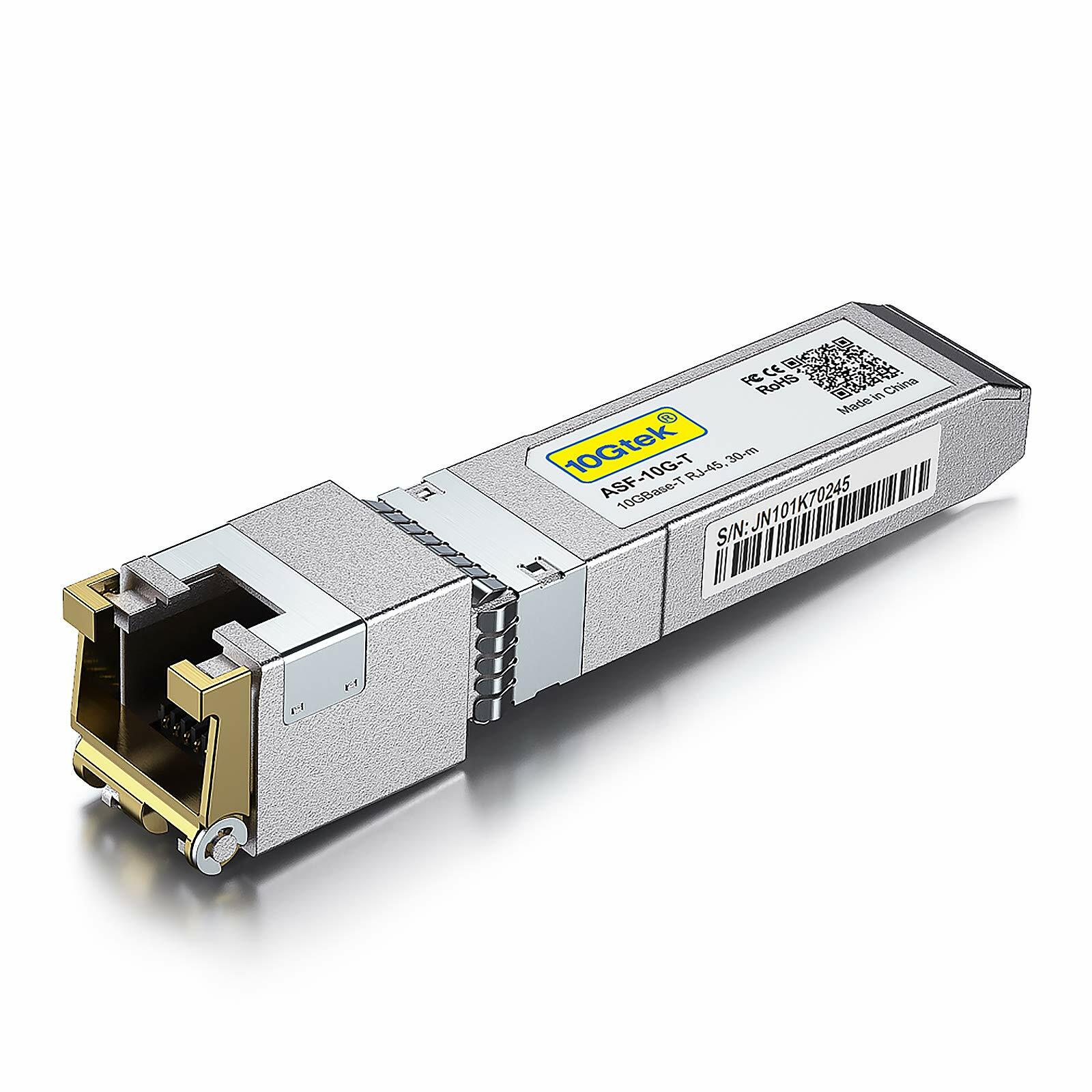 For Ubiquiti UF-RJ45-10G 10GBase-T 10G SFP+ to RJ45 Copper Transceiver Module