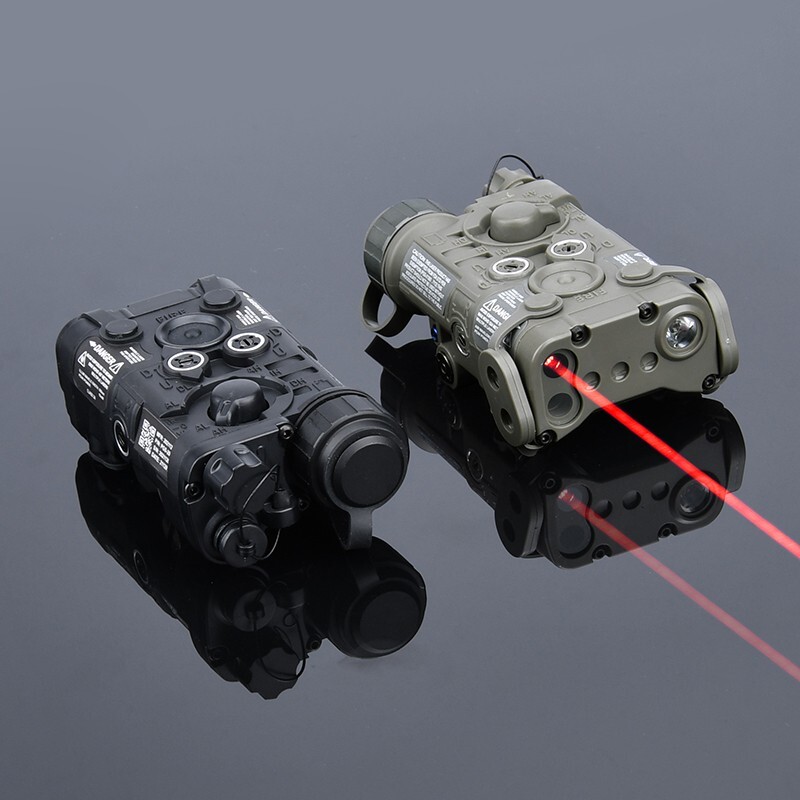 WADSN Tactical NGAL Green Blue Red Laser White LED Strobe Airsoft Aiming Sight