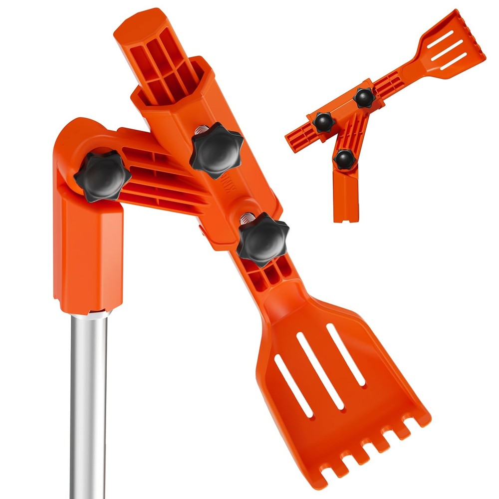 Gutter Cleaning Tools from The Ground, MultiAngle Cleaner, Scoop & Brush & Mi...