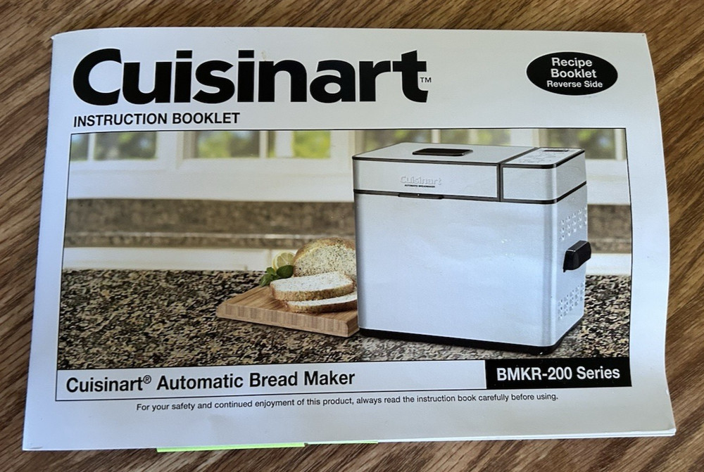 Cuisinart Automatic Bread Maker Machine Silver 120VAC 500W Used 3x