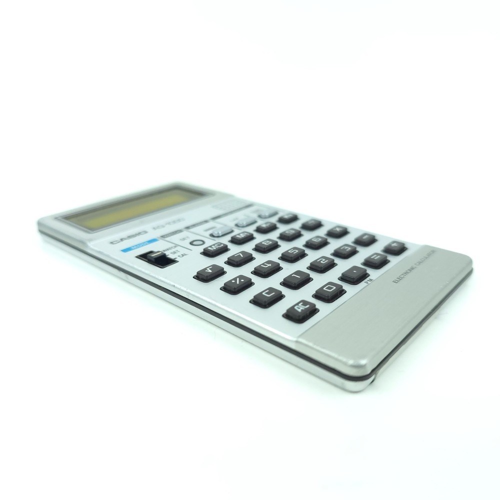 CASIO AQ-1000 Electronic Calculator / Time / Alarm *TESTED*