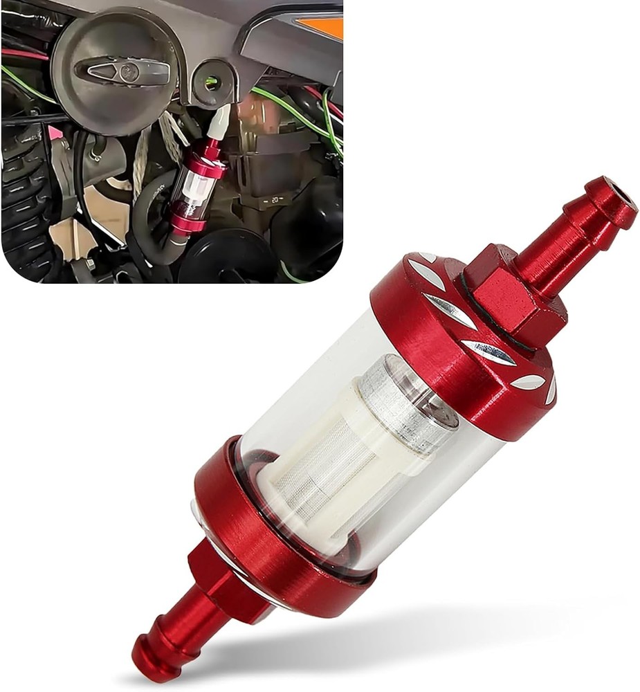 1 PC Car Fuel Filters, Inline Alloy Rust-Proof and Durable Efficient Filter