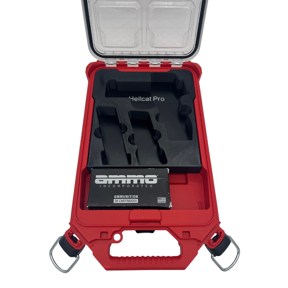 Springfield Hellcat Pro w/ Optic Insert for Milwaukee Packout -Holds Mags & Ammo