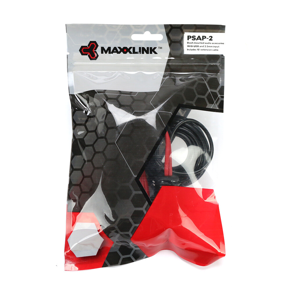 MB Quart MAXXLINK PSAP-2 Waterproof Dash Mounted USB and 3.5mm Input Plug NEW