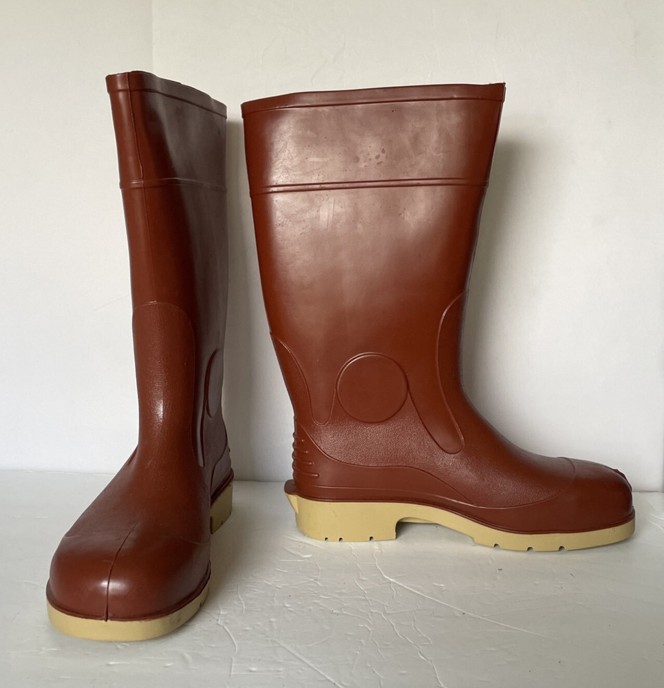 PROCESSOR Work Safety Tunnel System Steel Toe/Shank Cap Pull On Work Boots US 10