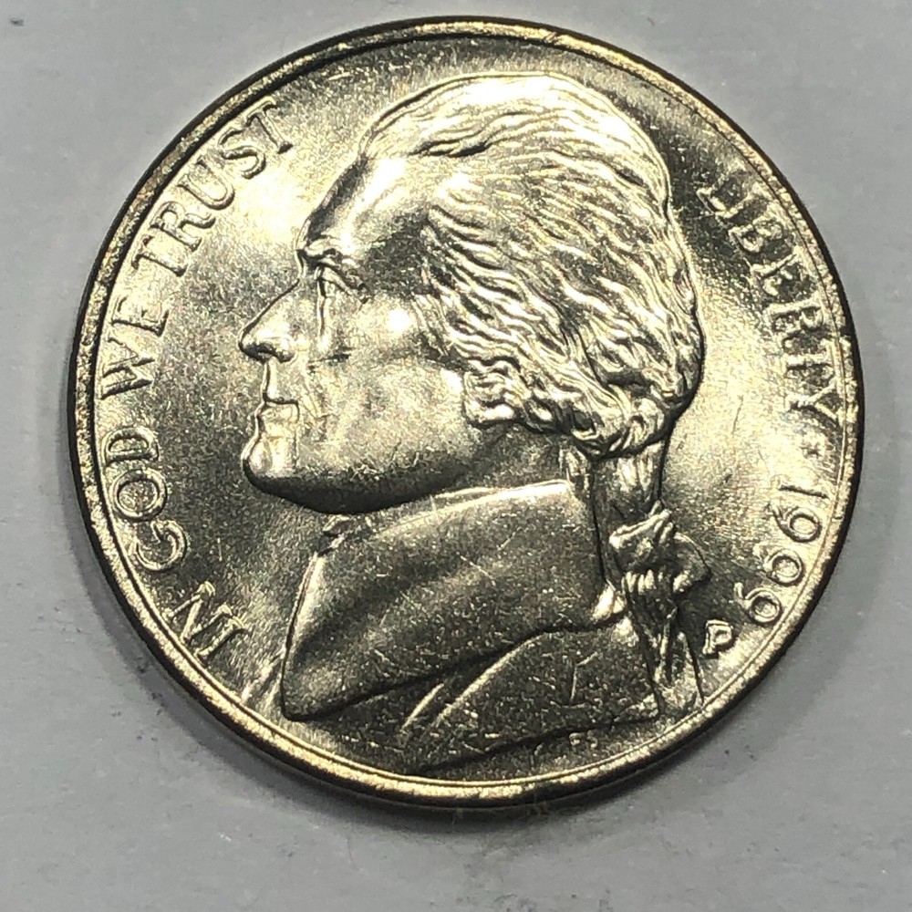 1999 P - Jefferson 5 cent -  Brilliant Uncirculated