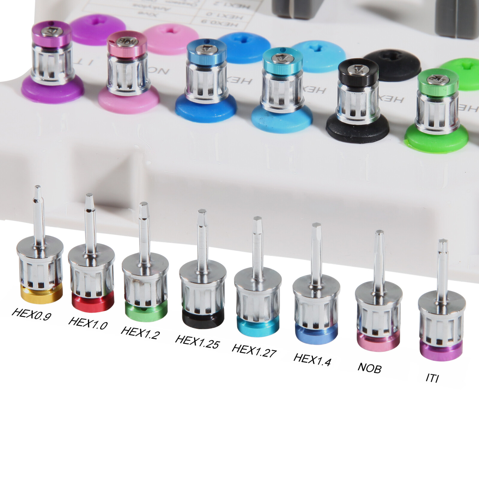 Llave dinamométrica carraca pilar implante dental 15-70 Ncm kit destornilladores