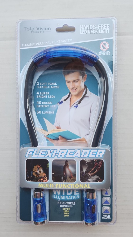 Total Vision Products Hands-Free LED Neck Light - Flexi-Reader -Multi-Functional