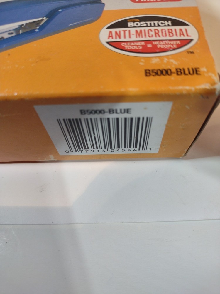 3 Bostitch Antimicrobial Executive Staplers B5000-Blue