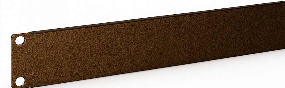1U Solid Rack Panel – Copper Vein– 19” Steel Cover