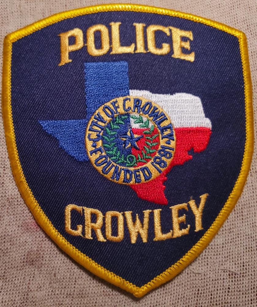 TX Crowley Texas Police Shoulder Patch