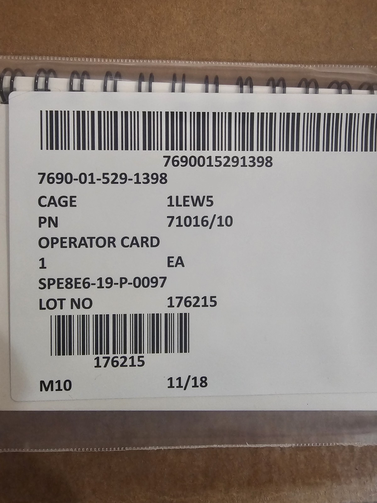 New! (2 SETS) M50/M51 OPERATOR CARDS AND WATERPROOF CHEMICAL MASK BAGS