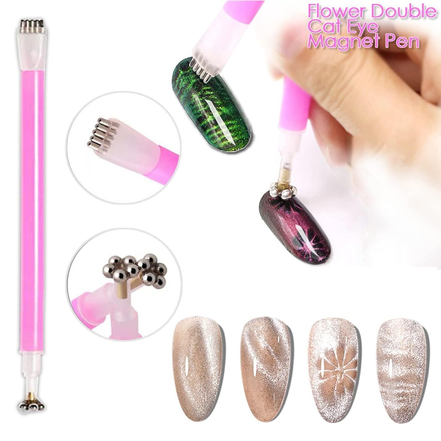 14pcs/set Magnet Magnetic Stick Pens Cat Eye Gel Polish UV LED Nail Art Manicure