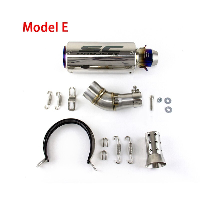 Slip for Yamaha MT-03 YZF R3 2015-2025 Exhaust Mid Tail Pipe Muffler Tips Black