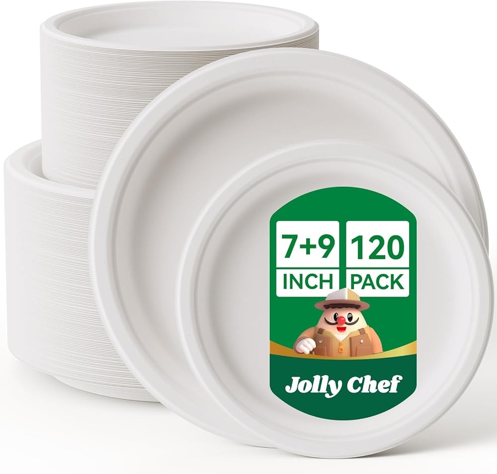 J CHEF postable Heavy Duty Plates 𝟳 𝗶𝗻𝗰𝗵 𝗮𝗻𝗱 𝟵 𝗶𝗻𝗰𝗵
