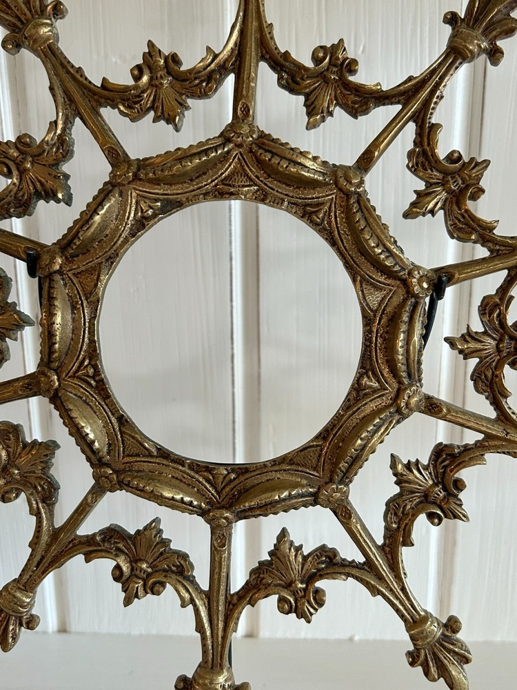 1920's Bronze Ceiling Light Surround on Custom Art Base Decor Art Piece