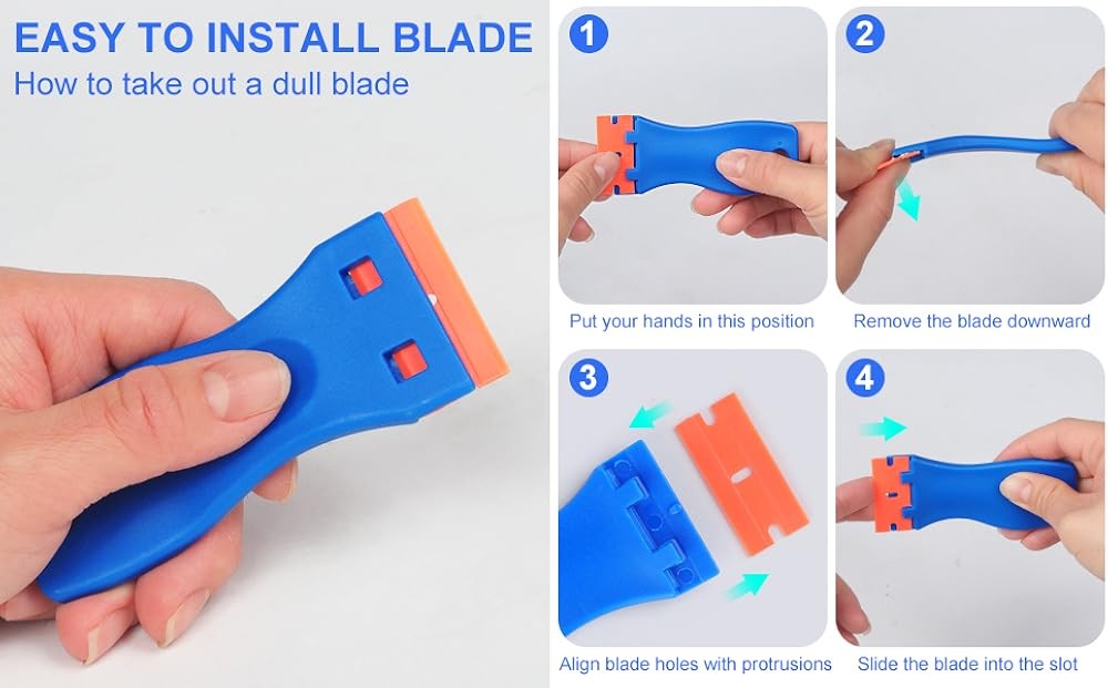 Plastic Blade Scraper Tool, Scraper Pcs Plastic Blades,