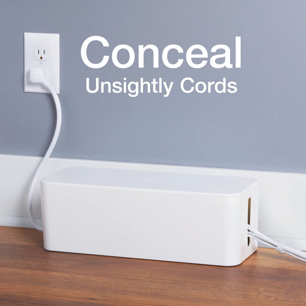 Oxford Cable Management Boxes, 3 Pack, Small, Medium, Large, 15 white