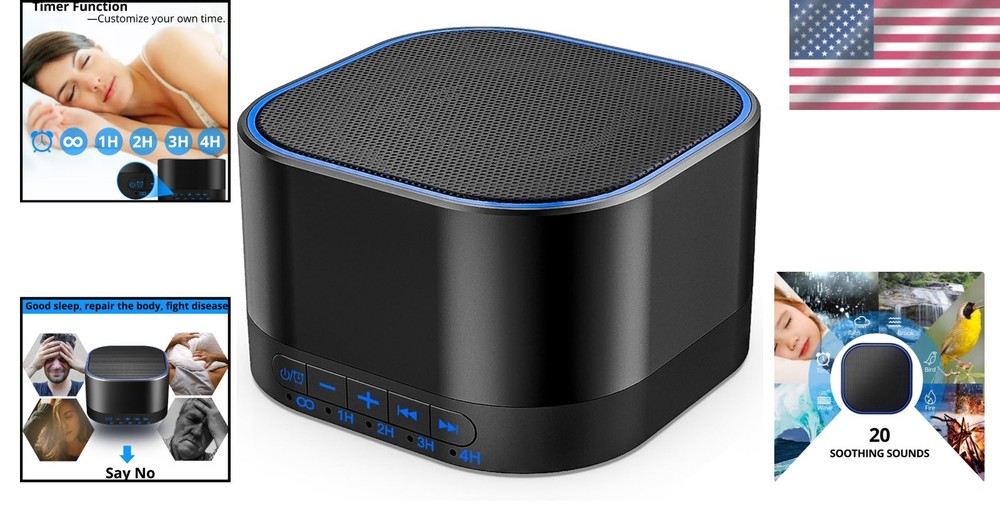 Soothing Sound Therapy Machine with 20 Natural Sounds & Memory Function